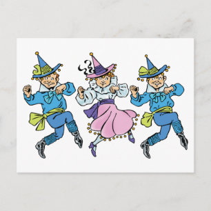 Tovenaar van Oz, Cute Dancing Munchkins! Briefkaart