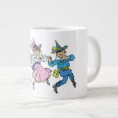 Tovenaar van Oz, Cute Dancing Munchkins! Extra Grote Mok (Voorkant rechts)