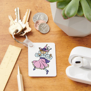  Tovenaar van Oz, Cute Dansling Girl Munchkin Sleutelhanger