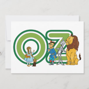 Tovenaar van Oz de Uitnodiging van Karakters