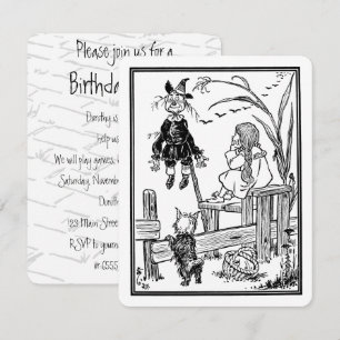 Tovenaar van Oz Dorothy Birthday Party Kaart