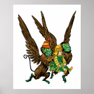 tovenaar van Oz, Dorothy, boze vliegende apen Poster