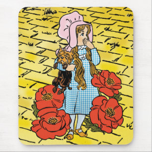  tovenaar van Oz, Dorothy, Red Poppy Flowers Muismat