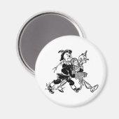  tovenaar van Oz Dorothy Sleeping met papavers Magneet (Voorkant / Achterkant)