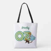  tovenaar van Oz Dorothy Toto met grote letters Draagtas (Achterkant)