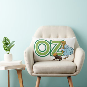  tovenaar van Oz Dorothy Toto met grote letters Kussen