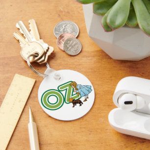  tovenaar van Oz Dorothy Toto met grote letters Sleutelhanger