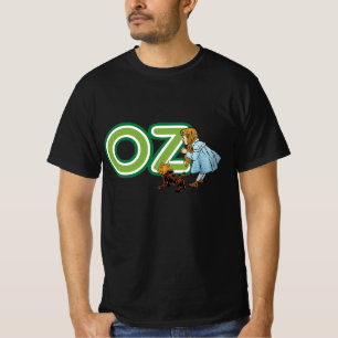 tovenaar van Oz Dorothy Toto met grote letters T-shirt