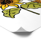  Tovenaar van Oz Fairy Tale Dorothy Sunflower Poster (Hoek)