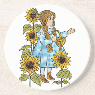Tovenaar van Oz Fairy Tale Dorothy Sunflower Zandsteen Onderzetter