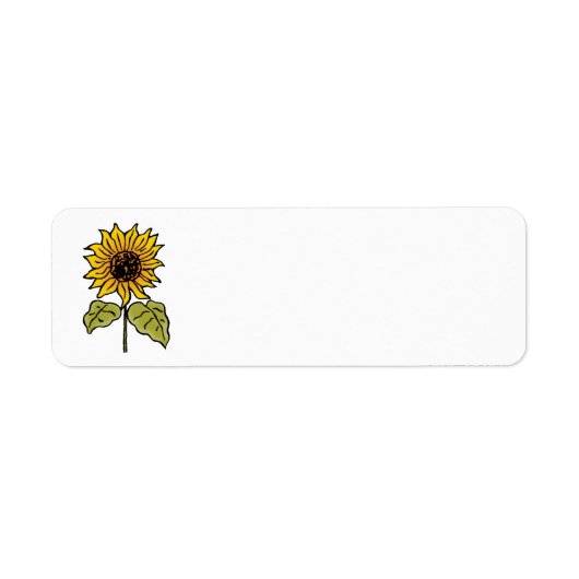 Tovenaar van Oz Fairy Tale Sunflower in Bloom Etiket (Voorkant)