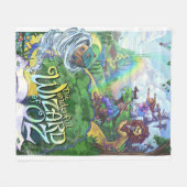 Tovenaar van Oz Fleece Deken (Voorkant (Horizontaal))