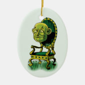 Tovenaar van Oz, Grumpy Wizard Emerald Throne Keramisch Ornament (Voorkant)