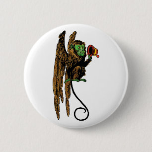 Tovenaar van Oz, het Kwaad Vliegende Monkey Pet Ronde Button 5,7 Cm