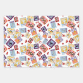 Tovenaar van Oz™ Karakterprint Toss Patroon Inpakpapier Vel (Voorkant)