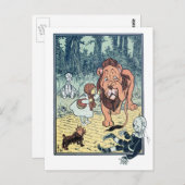  tovenaar van Oz Karakters, Gele Brick Road Briefkaart (Voorkant / Achterkant)