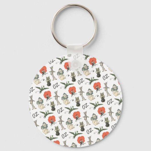 Tovenaar van Oz Karakters Sleutelhanger (Voorkant)