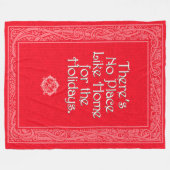  tovenaar van Oz-kerstbanket Fleece Deken (Voorkant (Horizontaal))