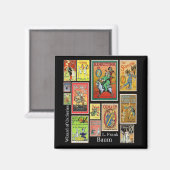Tovenaar van Oz L Frank Baum Collage Magnet Magneet (Voorkant / Achterkant)