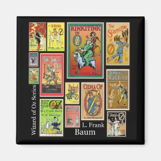 Tovenaar van Oz L Frank Baum Collage Magnet Magneet
