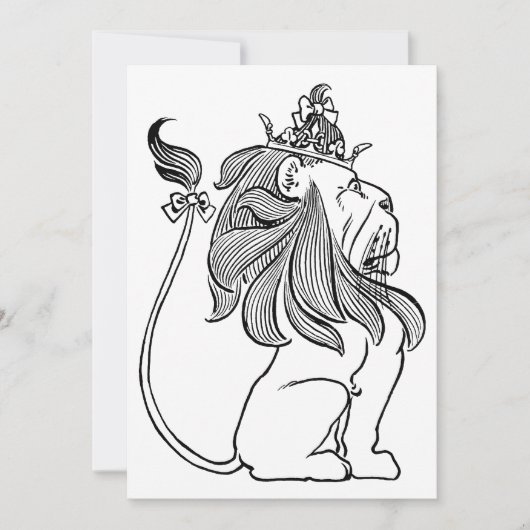  Tovenaar van Oz, laffe Lion met Kroon (Voorkant)