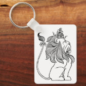 Tovenaar van Oz, laffe Lion met Kroon Sleutelhanger (Voorkant)