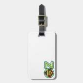  tovenaar van Oz, leeuw in de letter O Bagagelabel (Voorkant verticaal)