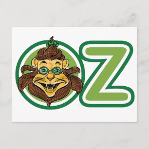  tovenaar van Oz, leeuw in de letter O Briefkaart