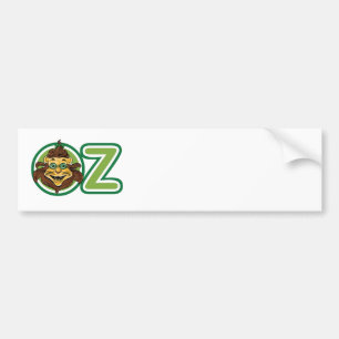 tovenaar van Oz, leeuw in de letter O Bumpersticker