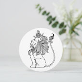  tovenaar van Oz Lion, Kindergeboortedag Kaart (Staand voorkant)