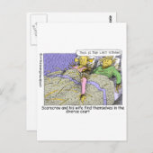 Tovenaar van Oz Scarecrow Funny Cartoon Mokken T - Briefkaart (Voorkant / Achterkant)