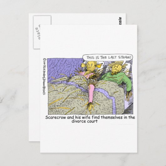 Tovenaar van Oz Scarecrow Funny Cartoon Mokken T - Briefkaart (Voorkant / Achterkant)