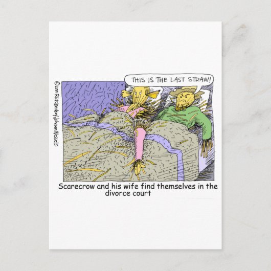 Tovenaar van Oz Scarecrow Funny Cartoon Mokken T - Briefkaart (Voorkant)