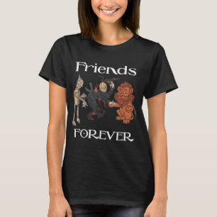 Tovenaar van OZ Shirt-Scarecrow, laffe leeuw, tin T-shirt