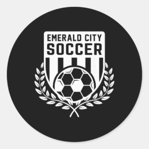 Tovenaar van Oz Smaragd Stad Voetbal Kostuum Ronde Sticker
