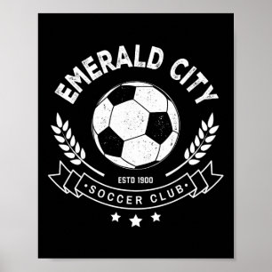 Tovenaar Van Oz Smaragd Stad Voetbal Voetbal Kostu Poster