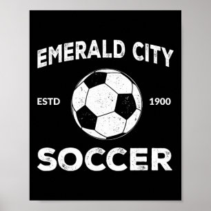 Tovenaar Van Oz Smaragd Stad Voetbal Voetbal Kostu Poster