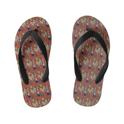 Tovenaar van Oz-Teenslippers Kinder Teenslippers (Voetbed)