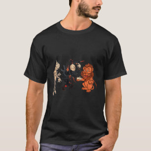 Tovenaar van Oz Tin Man Scarecrow Laffe Lion T-shirt