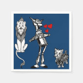 Tovenaar van Oz, Tin Man, Toto, laffe leeuwenparti Servetten (Voorkant)