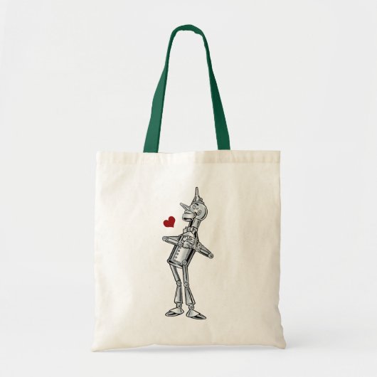  Tovenaar van Oz, Tinman Happy Smile heeft hart Tote Bag (Voorkant)