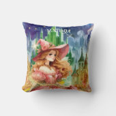 Tovenaar van Oz Verjaardag Goede Heks Custom Decor Kussen (Voorkant)