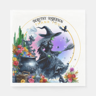 Tovenaar van Oz Verjaardag Wicked Witch Party Deco Servet