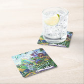 Tovenaar van Oz Vierkante Kartonnen Onderzetter (Insitu)