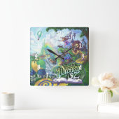 Tovenaar van Oz Vierkante Klok (Huis)