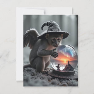 Tovenaar van Oz Wicked vliegende aap Briefkaart