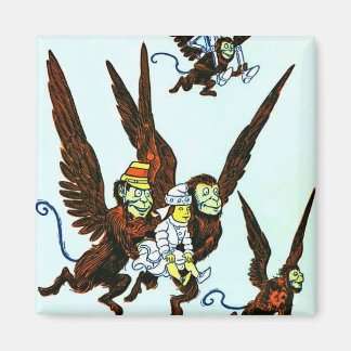 Tovenaar van Oz Winged apen die apen vliegen Magneet