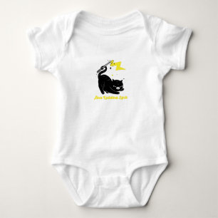 Tovenaar zwarte kat - Abra Kadabra spreuk Romper