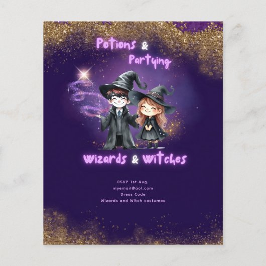 Tovenaars en Heksen Zonen Dochters Verjaardag Magi (Achterkant)