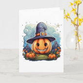 Tovenaars pompoen  kaart (Gele Bloem)